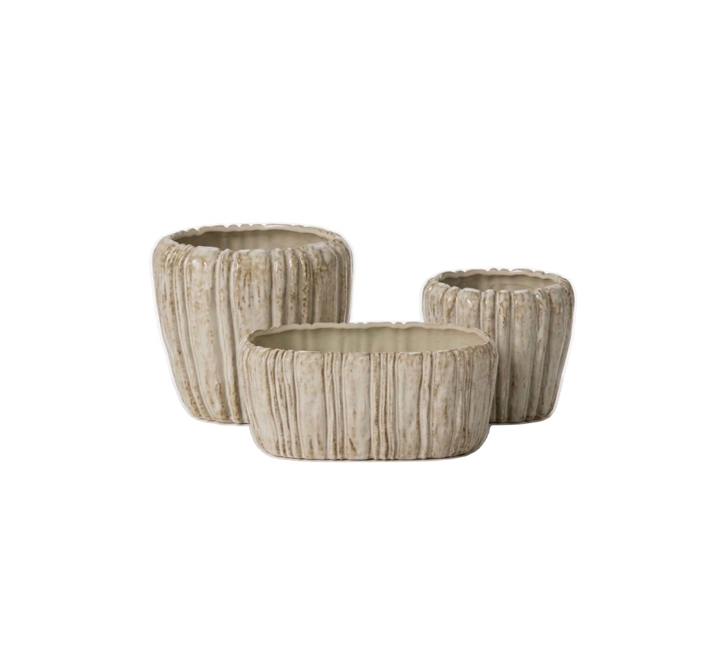 OFF-WHITE IVORY CERAMIC CEDRIC VASE