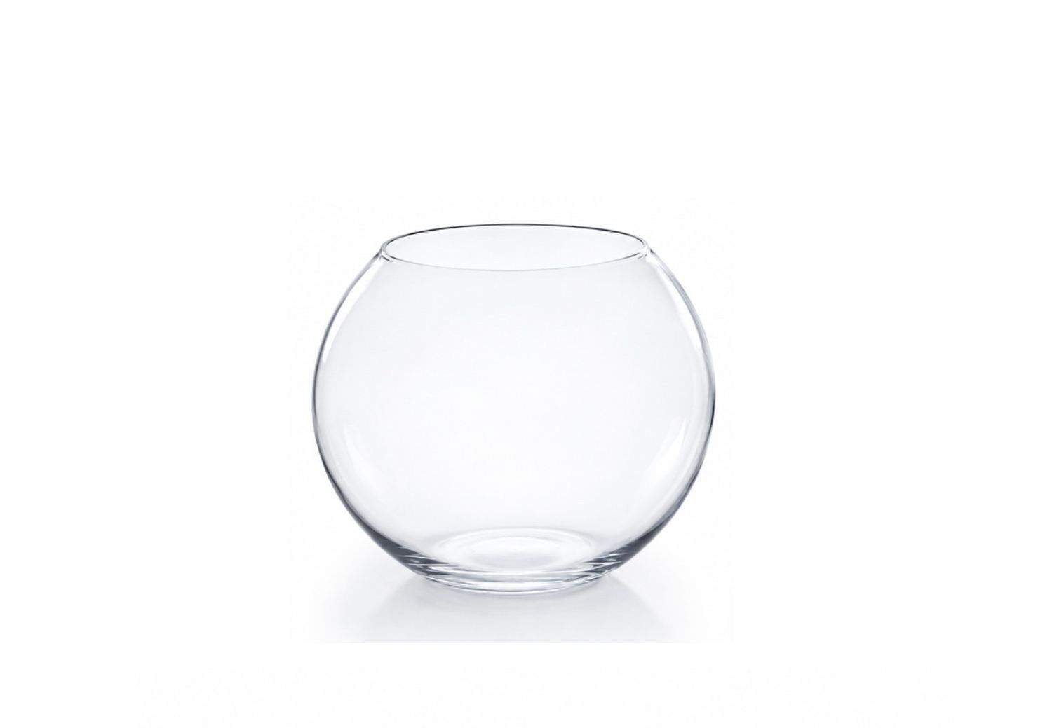 Clear Glass Fish / Bubble Bowl Vases, Size: 4"H X 6"D sku JAR6 (PK24)