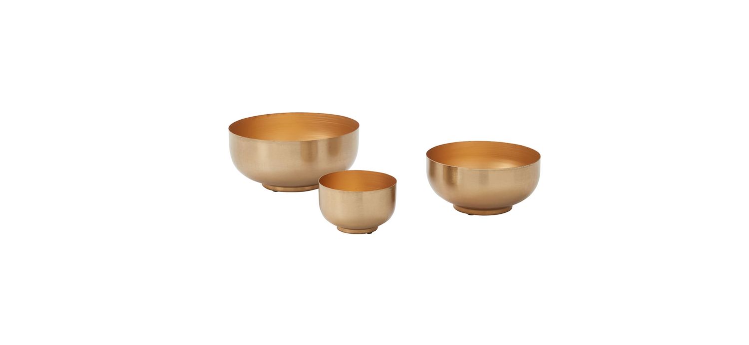 METAL ROZ BOWL COMPOTE VASE