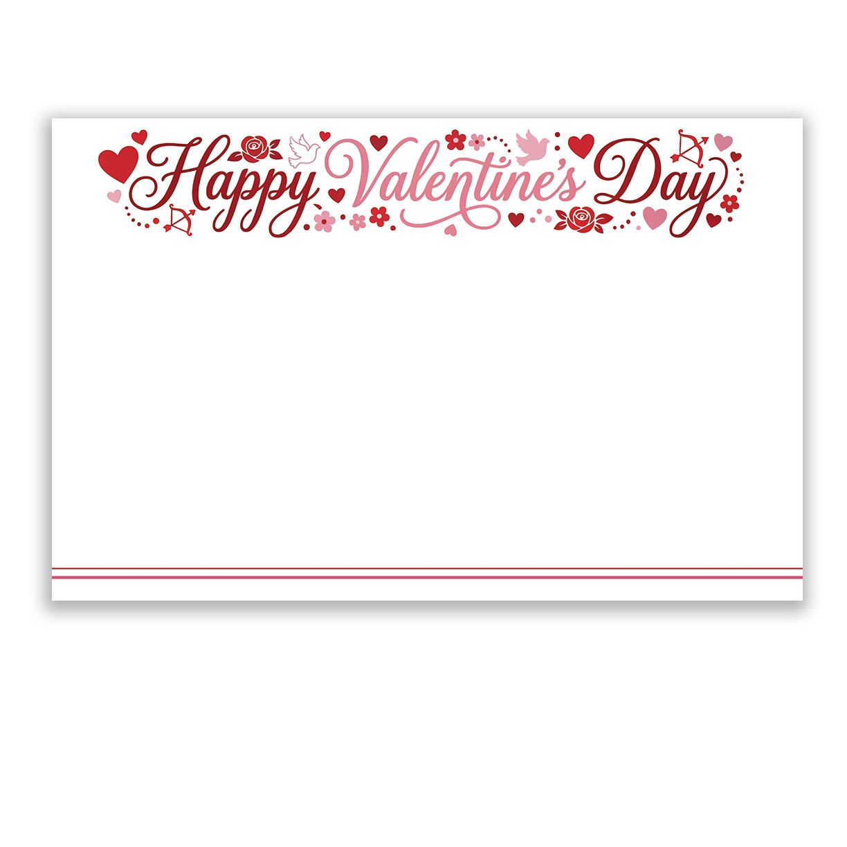 CAPRI CARD "HAPPY VALENTINE'S DAY" 50 PIECES
