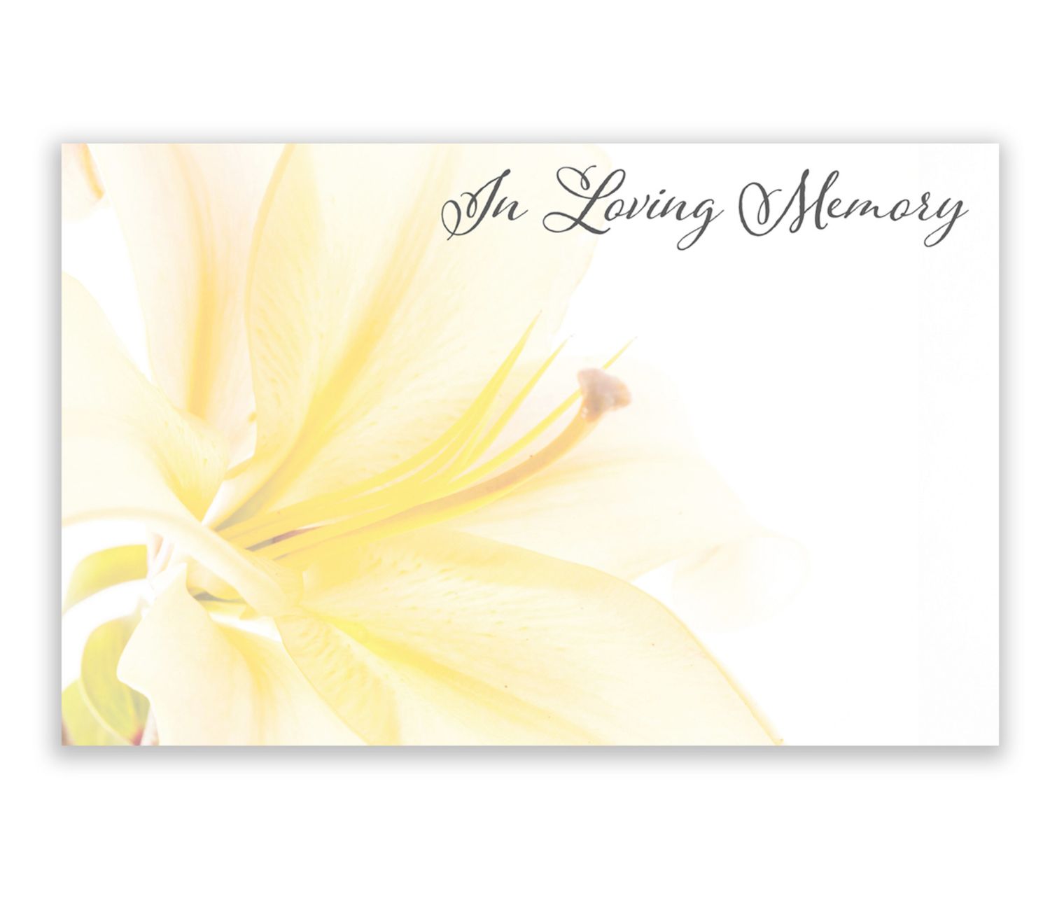 CAPRI CARD "IN LOVING MEMORY" 50 PIECES
