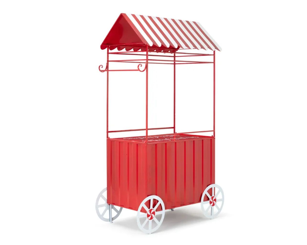 86.5"H X 29.5" X 51"L METAL CHRISTMAS CART. ND