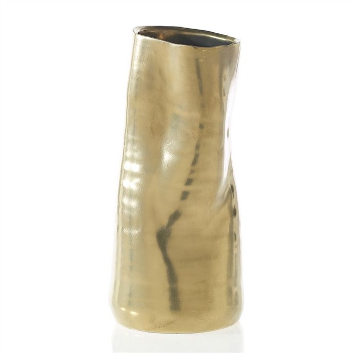 50% off was $17 now $8.50. CERAMIC TEGAN COLLECTION VASES VASE GOLD 9"H X 4.25" (SKU-94566)