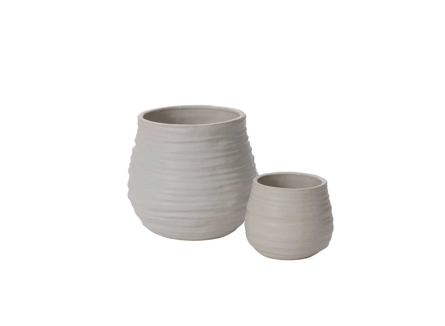 MATTE WHITE CERAMIC LARKIN POT