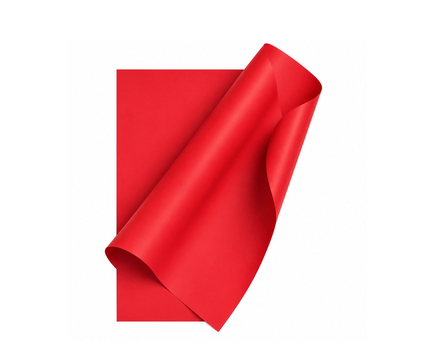 RED SOLID COLOR FLOWER PAPER , 20 PIECES