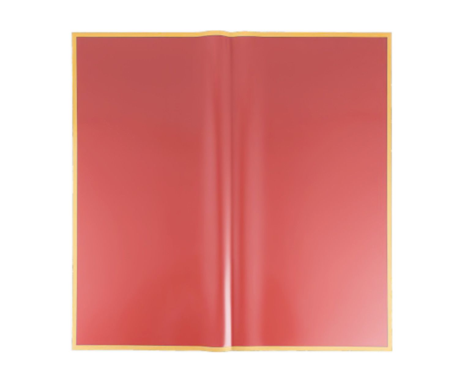 22.5" x 22.5" RED FLOWER PAPER WITH GOLD EDGE, 20 PCS