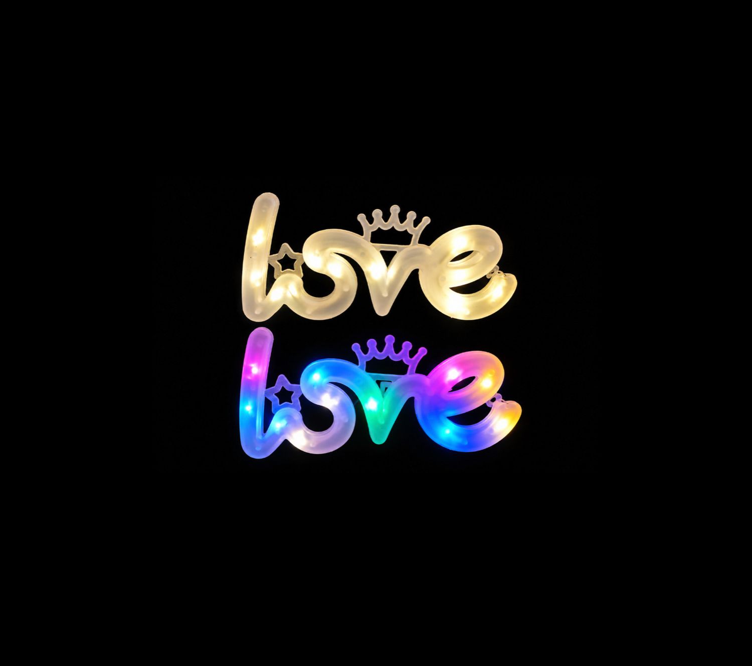 4" LOVE LED LIGHT UP BOUQUET TOPPER