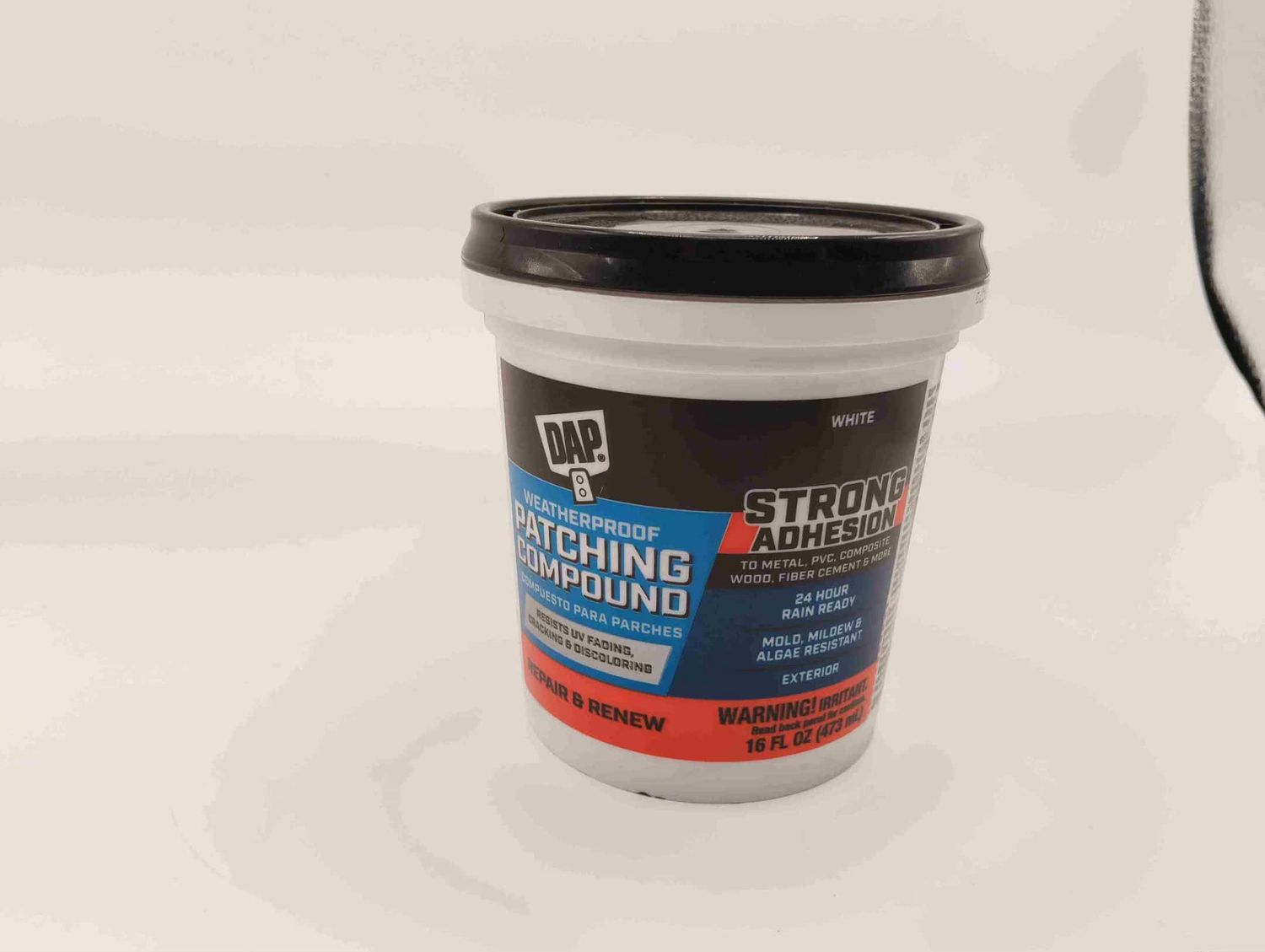 DAP 18741 16 OZ PLATINUM PATCH ADVANCED EXTERIOR FILLER WHITE