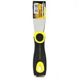 1-1/2" STIFF STAINLESS STEEL PUTTY KNIFE ERGO GRIP HANDLE