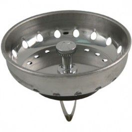 3-1/2 In. Diameter Brushed Stainless Steel Strainer Basket Replacement