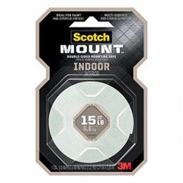 3M 110H 1/2" X 80" SCOTCH-MOUNT DOUBLE SIDED INDOOR FOAM MOUNTING TAPE