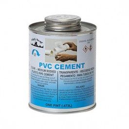 BLACK SWAN 07034 16 OZ CLEAR MEDIUM BODIED PVC SOLVENT CEMENT
