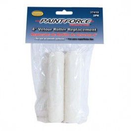884350374185 PAINT-FORCE 37418 4" X 1/4" VELOUR ROLLER REFILL (2PK)
