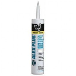 DAP 10.1 OZ ALEX PLUS CLEAR ACRYLIC LATEX CAULK PLUS SILICONE 35 YEAR