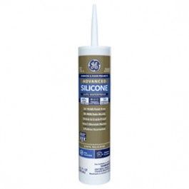 GE 5000 2811092 10.1 OZ CLEAR ADVANCED SILICONE II WINDOW &amp; DOOR SEALANT