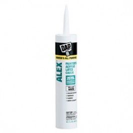 DAP Alex Painter's Acrylic Latex Caulk, White, 10.1 Oz