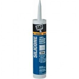 DAP 08641 9.8 OZ CLEAR WINDOW &amp; DOOR 100% SILICONE RUBBER SEALANT 50 YEAR