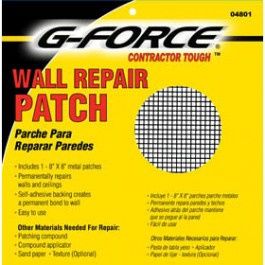 G-FORCE 04801 8" WALL REPAIR PATCH SELF ADHESIVE