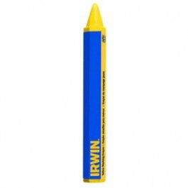 IRWIN STRAIT-LINE 66406 4-1/2" YELLOW MARKING CRAYON NONTOXIC WATERPROOF BULK