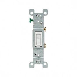 LEVITON 228-01451-02W SINGLE POLE GROUNDING SWITCH WHITE