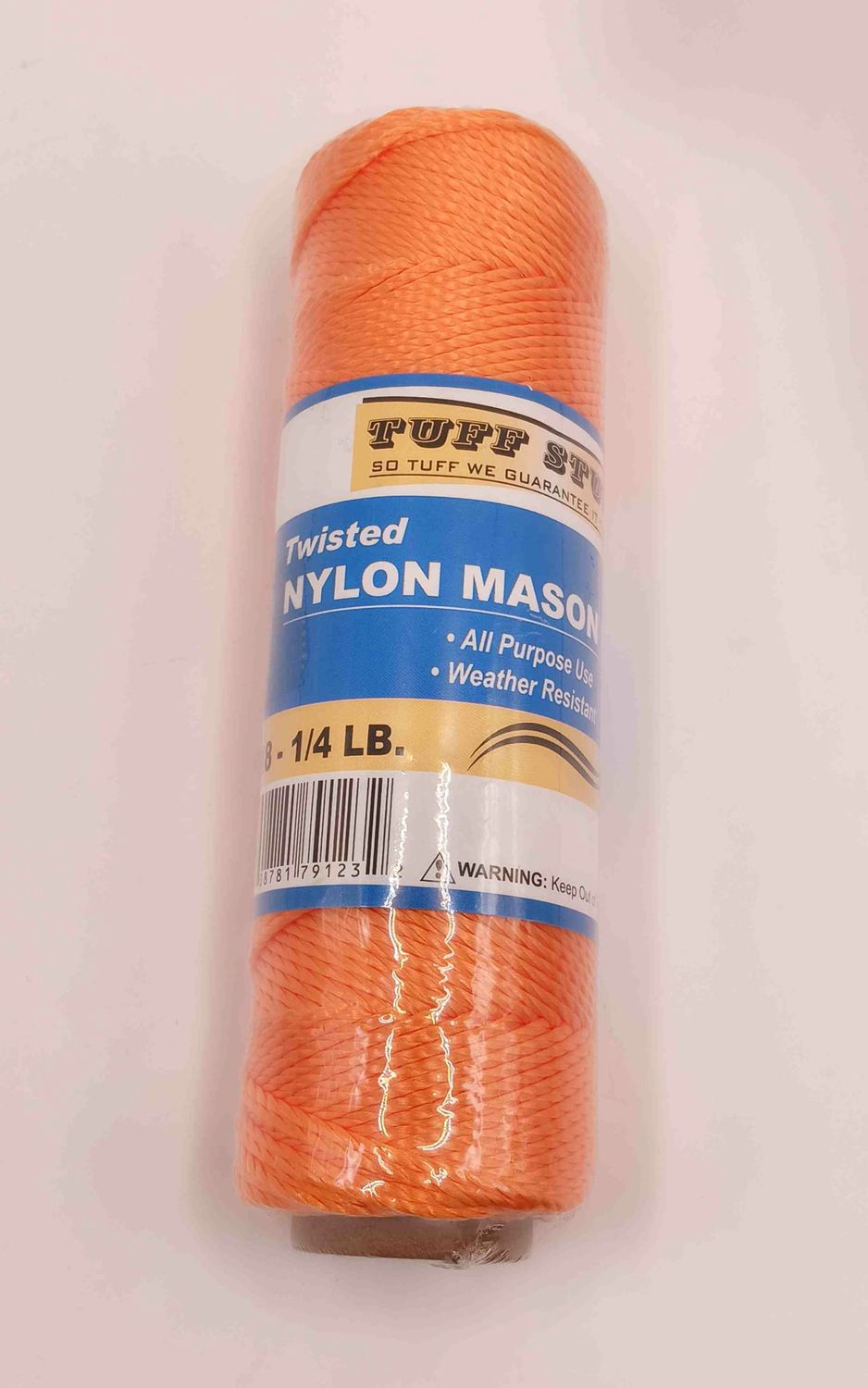#18 X 275' Twisted Nylon Mason Line - Neon Orange