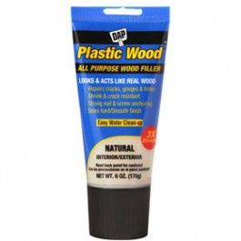 DAP 00581 PLASTIC WOOD 6 OZ SQUEEZE TUBE NATURAL LATEX FILLER