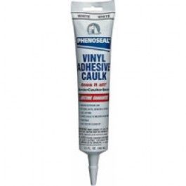 Phenoseal White Vinyl Adhesive Caulk 5.5 oz.