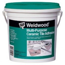 WELDWOOD MULTI-PURPOSE CERAMIC TILE ADHESIVE WHITE- 1QT /946 ml