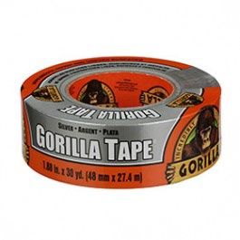 GORILLA GLUE 105634 1-7/8&quot; X 30YDS SILVER GORILLA DUCT TAPE