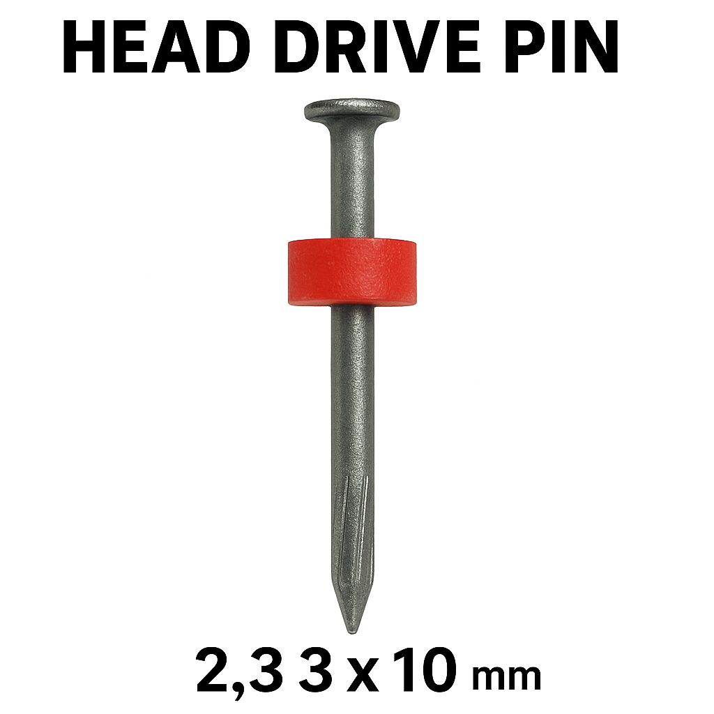 Head Drive PIN ONLY WITH WASHER (100 PER BOX) 1"