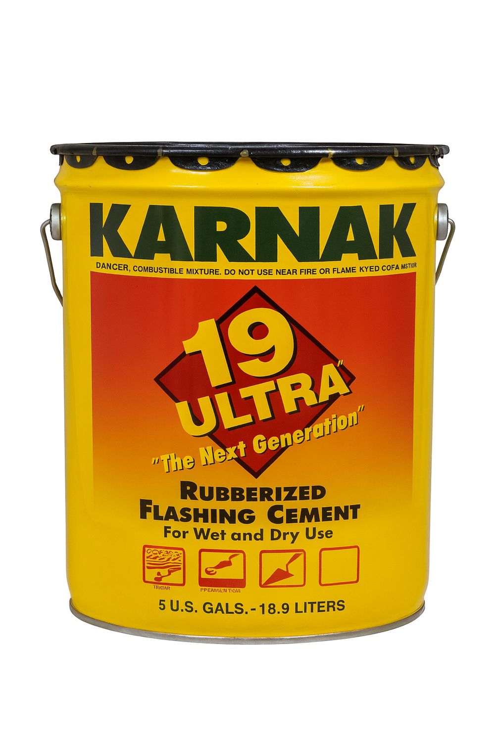 Karnak 19 Ultra Rubberized Flashing Cement Wet/Dry 5 Gallon