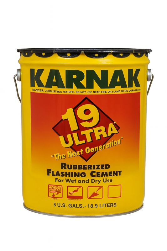 Karnak 19 Ultra Rubberized Flashing Cement Wet/Dry 5 Gallon