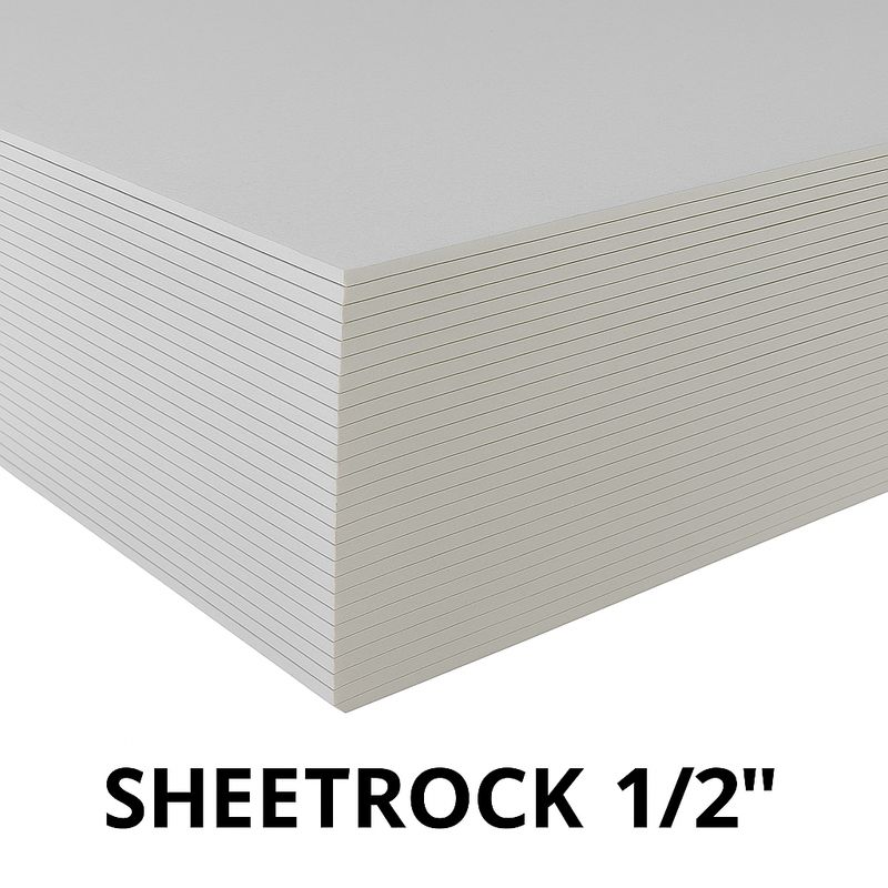 Sheetrock  white 1/2 reg (4'x8')