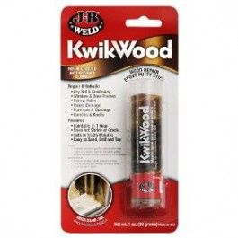 J-B Weld Tan KwikWood Wood Repair Epoxy Putty, 1 oz. Stick