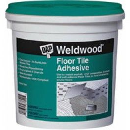 Dap Weldwood Floor Tile Adhesive, 1-Quart,Clear