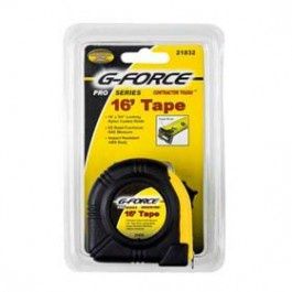 G-FORCE 16' X 3/4" RUBBER GRIP TAPE MEASURE