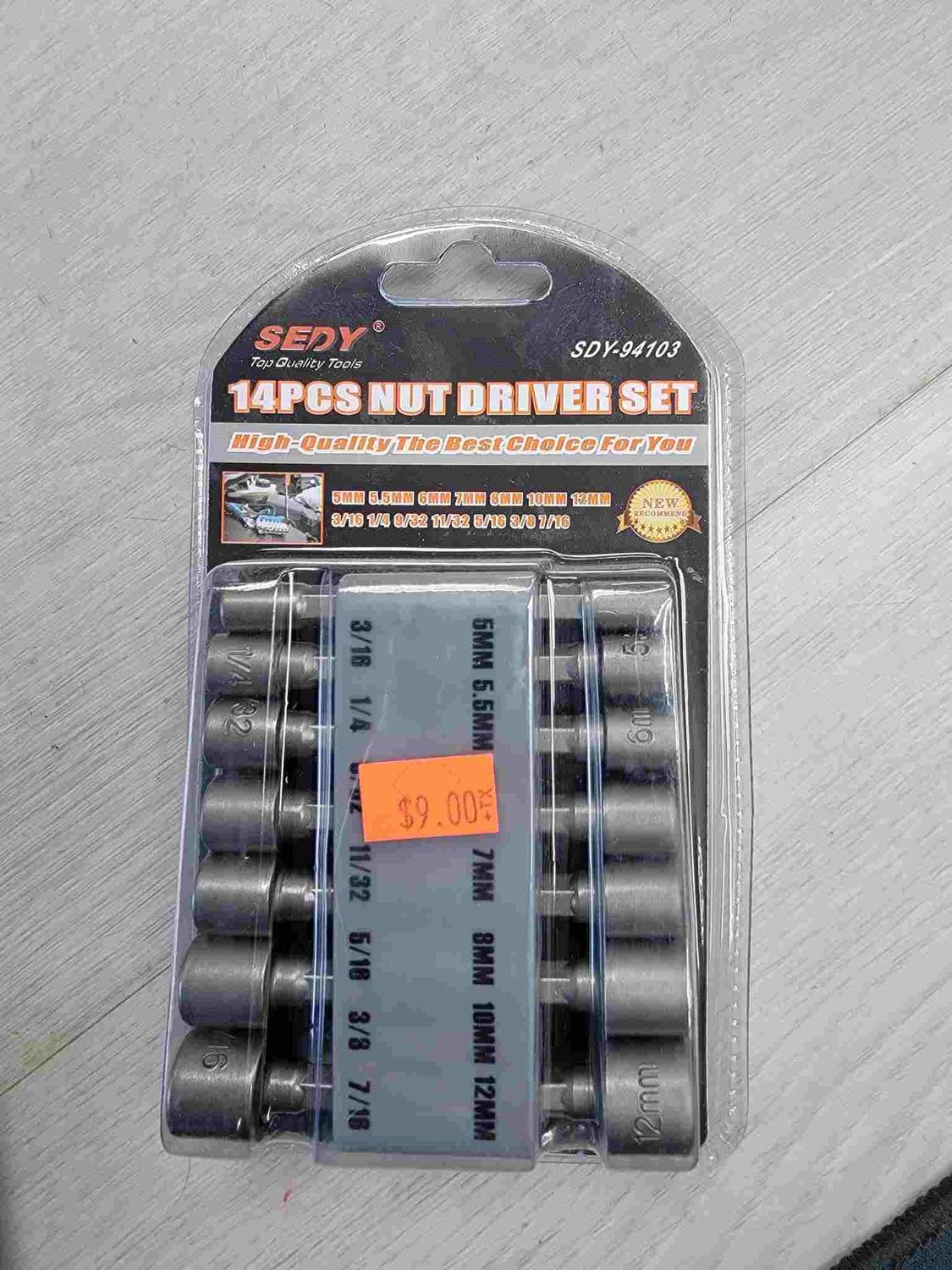 14 Pcs Nut Driver Set