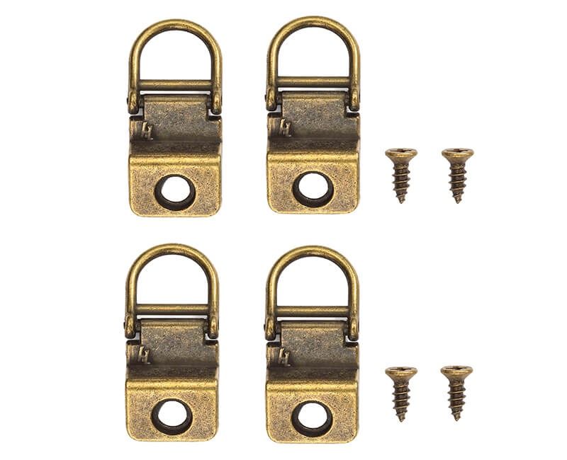 FLAT MOUNT WIRE 1 HOLE D RING CANVAS &amp; OPEN BACK FRAMES 25LB