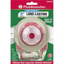 FLUIDMASTER 513A-016-P4 UNIVERSAL 3" ADJUSTABLE WATER SAVING TOILET FLAPPER