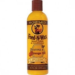 HOWARD FW0016 FEED-N-WAX WOOD POLISH &amp; CONDITIONER BEES WAX &amp; ORANGE OIL