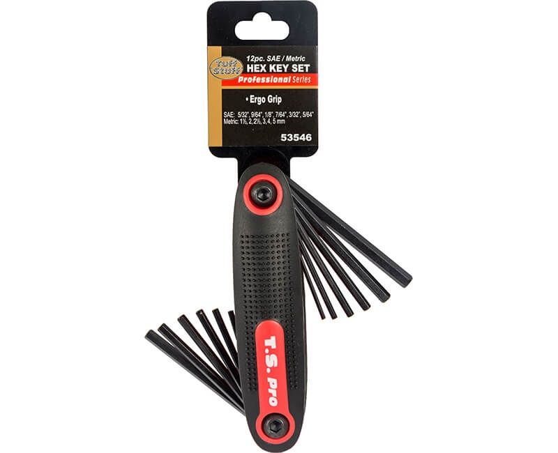 Ergo Grip Hex Key Set 12 pcs