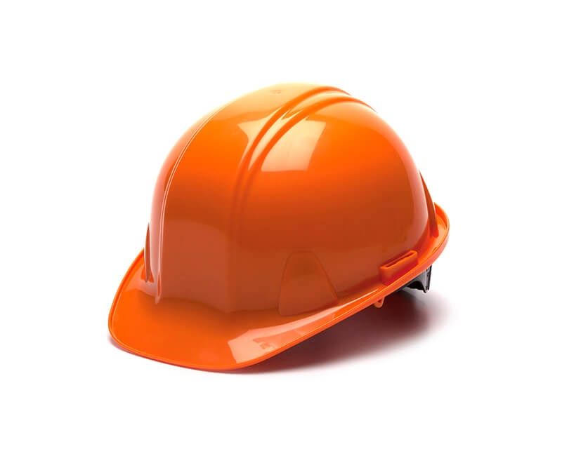 Orange Hard Hat W/4 Point Pin lock suspension