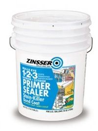 ZINSSER BULLS EYE 02000 1-2-3 WATER-BASE INT/EXT PRIMER/SEALER STAIN BLOCKER