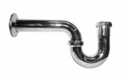 ADJUSTABLE "P" TRAP 22 GAUGE 1 1/2" SATIN (LESS CLEANOUT) - A2248