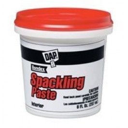 Dap 8 Oz White Spackling Paste for concealing cracks, holes interior