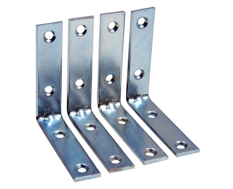Corner Brace 2.5" zinc plated 4 braces