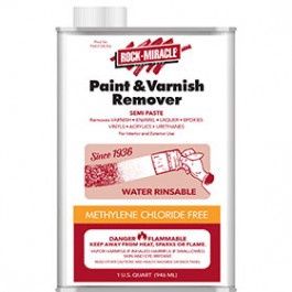 ROCK MIRACLE FMFC-05254 METHYLENE CHLORIDE FREE PAINT STRIPPER WATER BASED 1QT