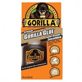 Gorilla 2 fl oz Original Glue: Water-Resistant Heavy Duty Shoe &amp; Metal Adhesive, Dark Brown