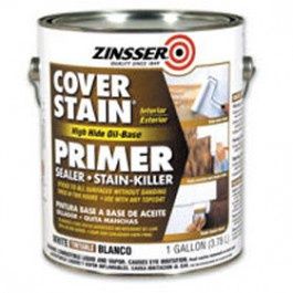 Rust-Oleum 3554 Zinsser High Hide Cover Stain Primer and Sealer, White 32 Fl Oz