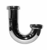 22 GAUGE 1 1/2" SATIN SWING TRAP TUBULAR "J" BENDS (WITH REVERSED NUT LESS CLEANOUT)  A2272BJ